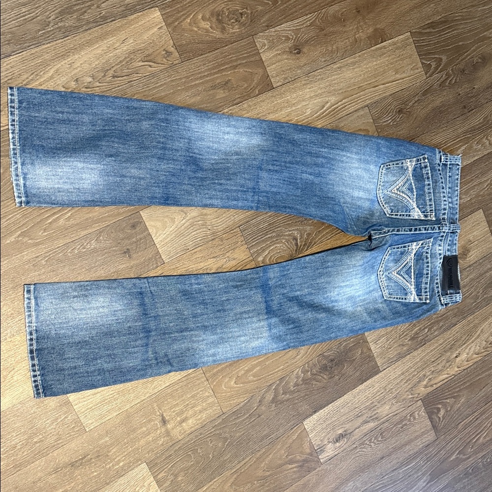 Men's Light Blue Bootcut Jeans - Classic Denim. 29x36